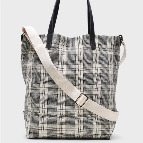 Banana Republic Handbags - Plaid Canvas Tote | Banana Republic